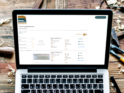 Burger Wertholz auf digitalem Warehouse TimberPlus